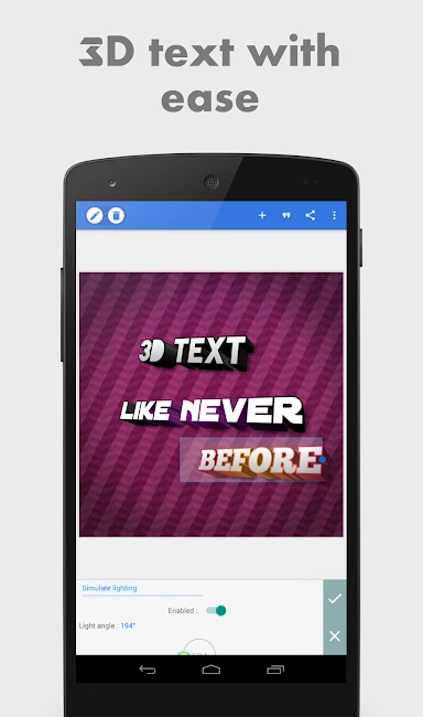 3D Text Feature